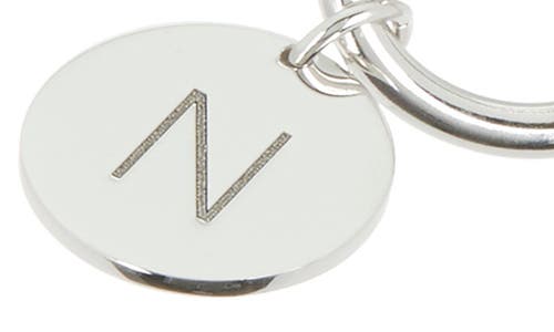 Meshmerise Love Knot Initial Bracelet In White-n