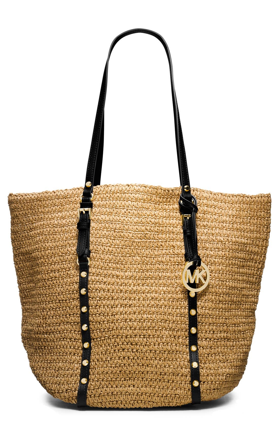 michael kors straw tote