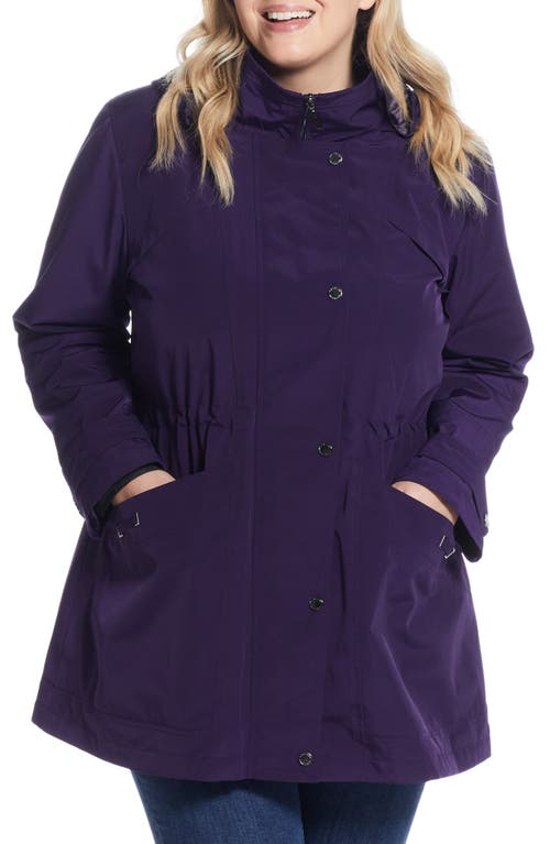 Water Resistant Rain Jacket in Purple Shadow