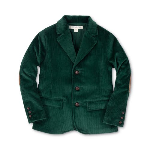 Hope & Henry Baby Boys' Organic Corduroy Blazer, Infant In Deep Green Corduroy