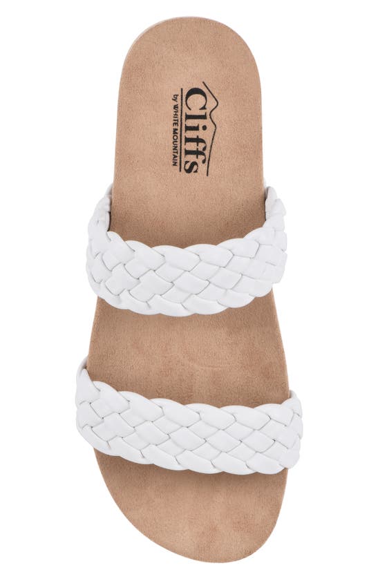 Cliffs By White Mountain Truly Slide Sneaker In White/ Smooth