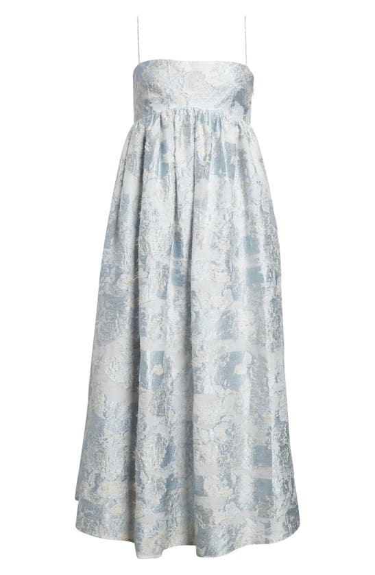 Shop Stine Goya Darya Jacquard Midi Dress In Floral Pastel Garden