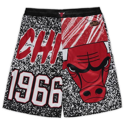 Youth Mitchell & Ness Black Chicago Bulls Logo Hardwood Classics Swingman Shorts at Nordstrom, Size XL