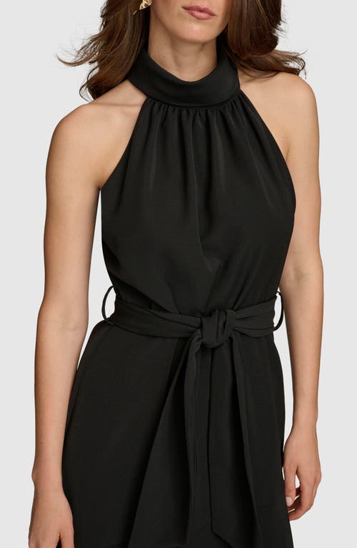 Shop Donna Karan New York Sleeveless A-line Dress In Black