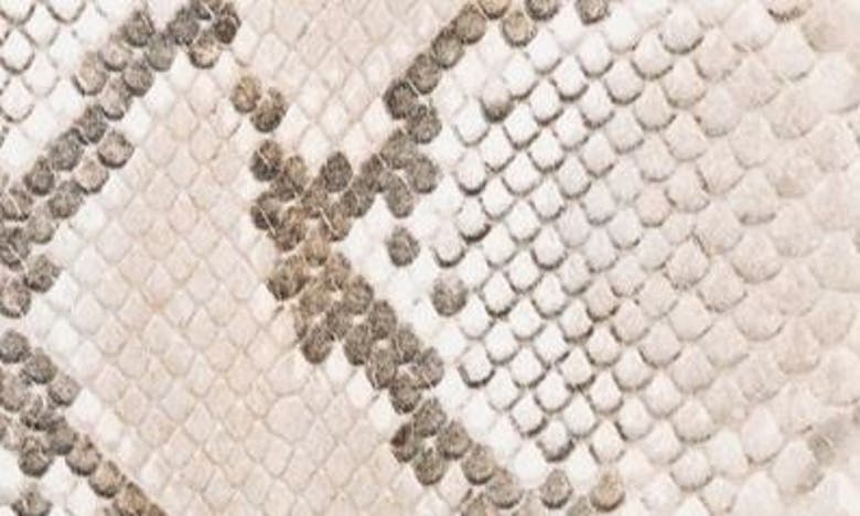 Shop Jacquemus Le Chiquito Moyen Snakeskin Embossed Leather Top Handle Bag In Beige 150