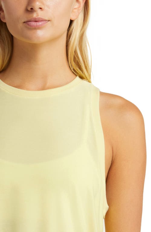 Shop Beyond Yoga Featherweight Rebalance Tank In Powder Lemon Heather