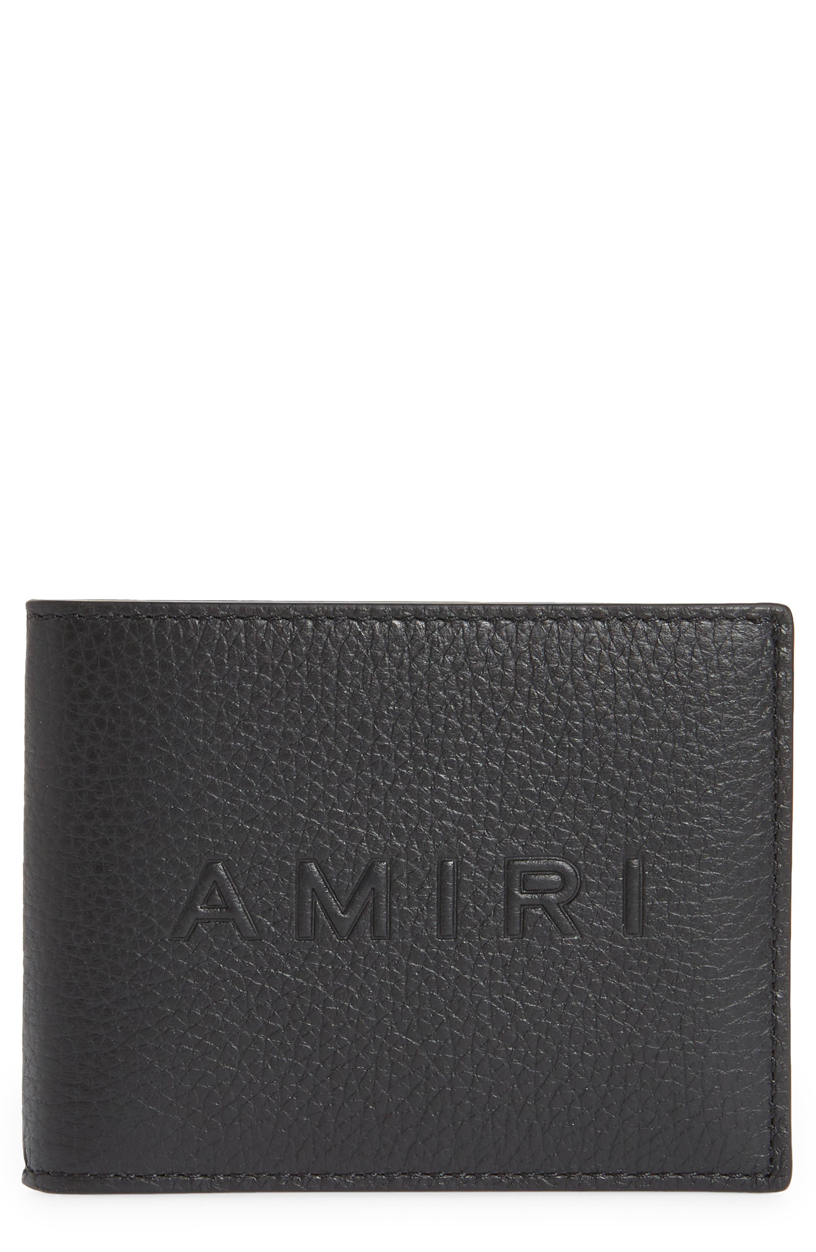 AMIRI Embossed Logo Leather Bifold Wallet in Black at Nordstrom