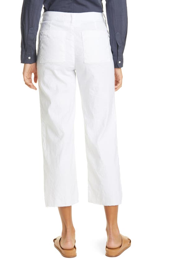 Frank & Eileen The Italian Crop Pants In White