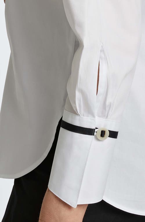 Shop Foxcroft Iris Button-up Shirt In White