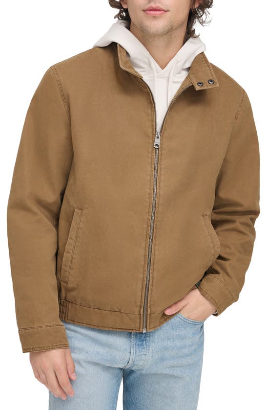 Levi's Harrington Cotton Jacket In Worker Brown
