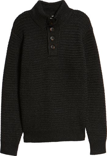 Military henley outlet sweater