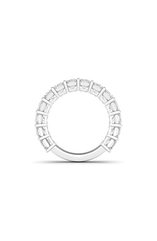 Shop Hautecarat Emerald Cut Lab Created Diamond Eternity Ring In White Gold