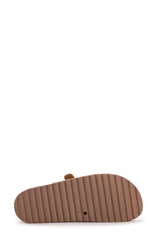 Muk Luks Grand Shayna Slide Sandal In Chocolate