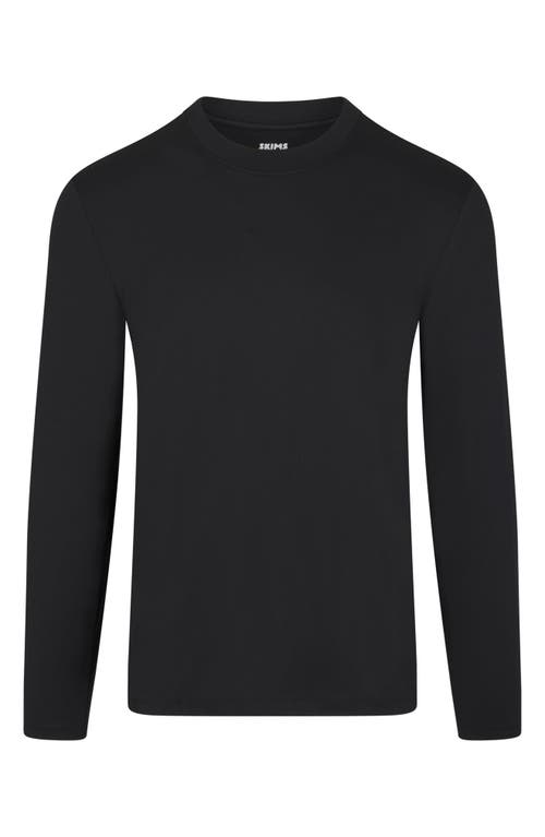 Shop Skims Outdoor Jersey Classic Fit Long Sleeve T-shirt In Onyx