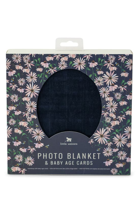 Shop Little Unicorn Photo Blanket & Age Cards Kit In Dark Coneflower