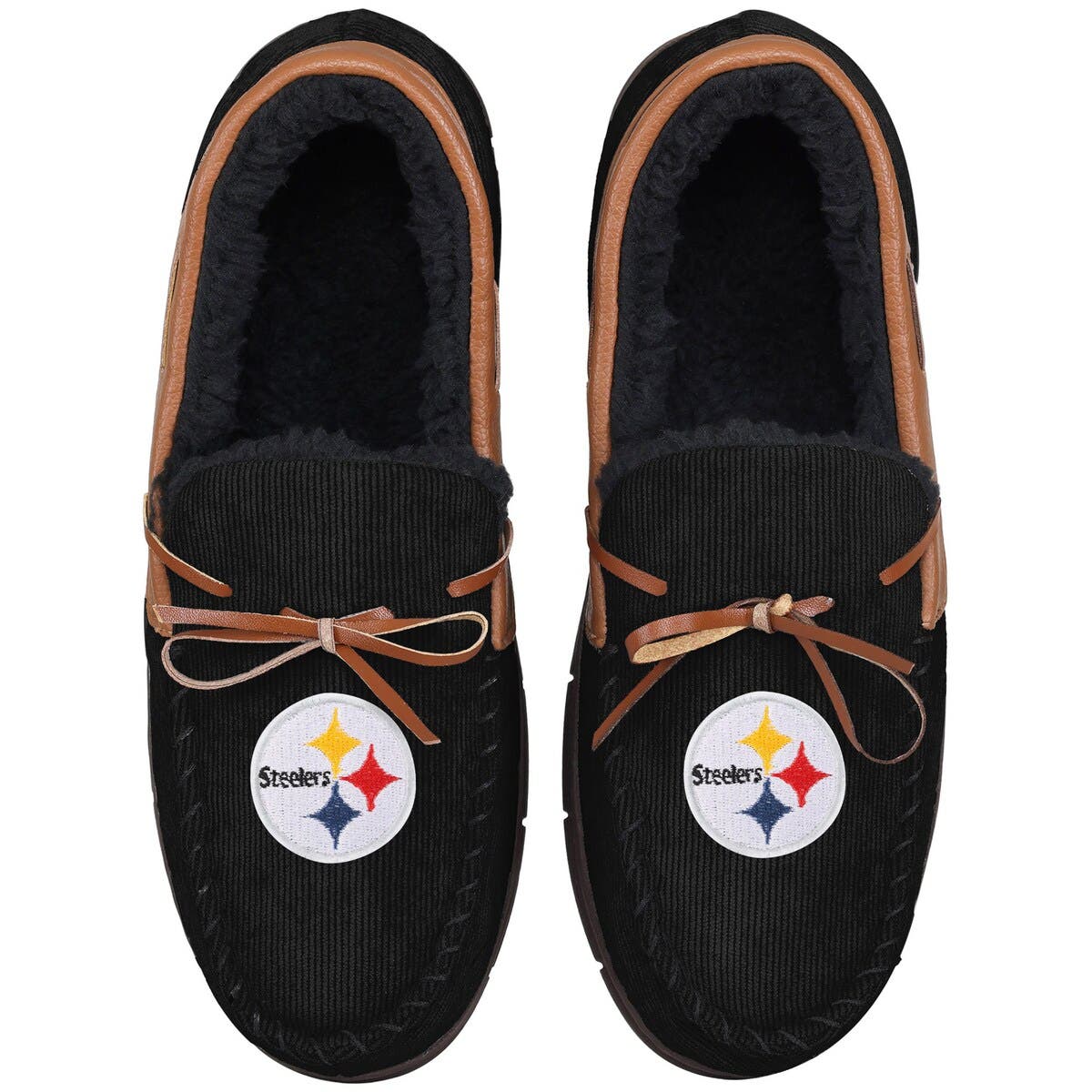 steelers moccasin slippers