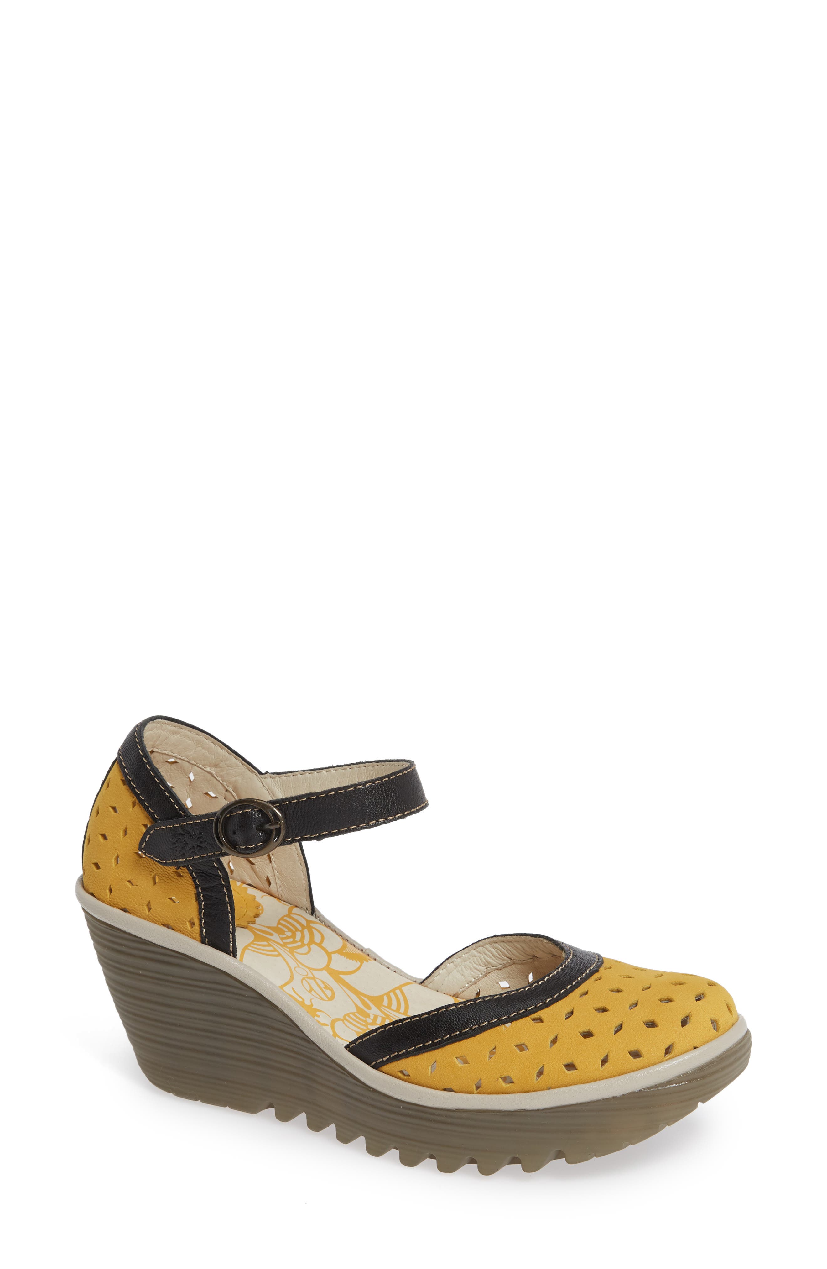 Fly London Yven Wedge - Yellow