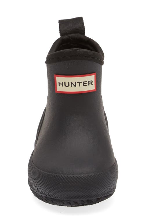 Shop Hunter Kids' Original Waterproof Chelsea Rain Boot In Black/black/black