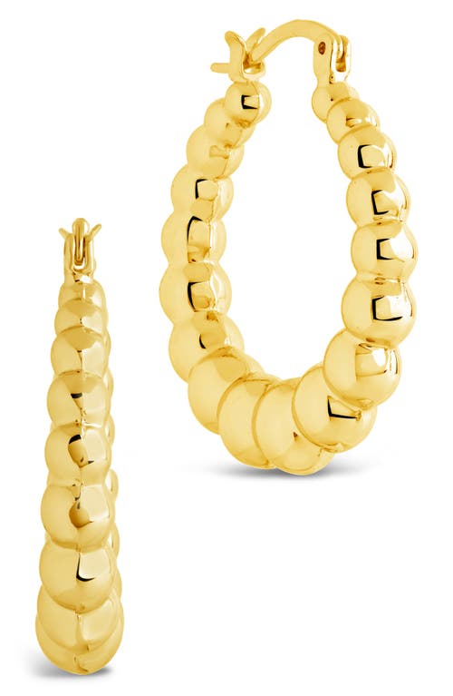 Sterling Forever Audrey Bubble Sphere Hoop Earrings In Gold