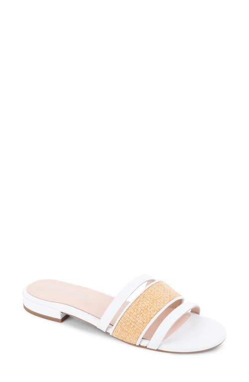 Amalfi Slide Sandal in White