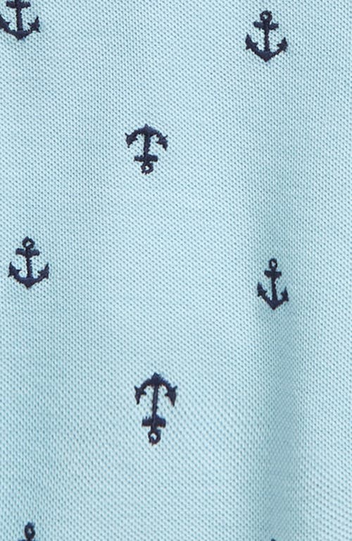 Nordstrom Polo & Shorts Set In Blue Basalt Anchors- Navy