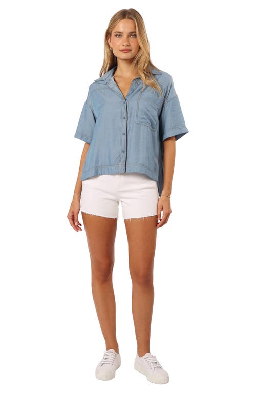 Petal And Pup Petal & Pup Lyna Button-up Shirt In Blue