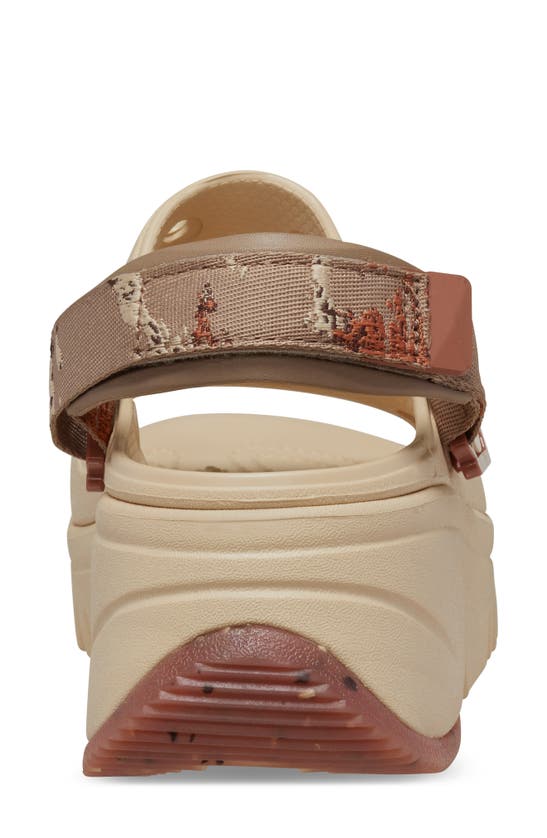 Shop Crocs Classic Hiker Xscape Slingback Platform Sandal In Mushroom