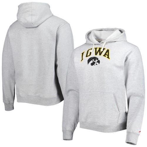 Men's League Collegiate Wear Gray Iowa Hawkeyes Arch Essential Pullover Hoodie