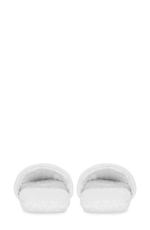 Dolce & Gabbana Dolce&gabbana Dg Logo Jacquard Cotton Terry Cloth Scuff Slipper In White