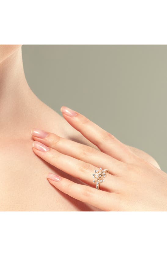Shop Hueb Luminus Diamond Ring In Pink Gold