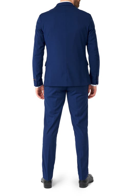 Opposuits Daily Tailored Fit Dark Blue Stretch Suit In Blue