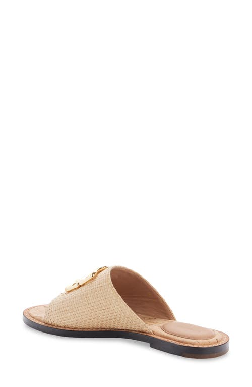 Shop Givenchy Liquid 4g Logo Raffia Slide Sandal In Natural