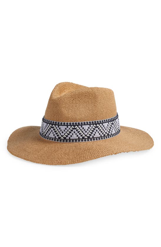 Shop Faherty X B. Yellowtail Straw Fedora In Natural