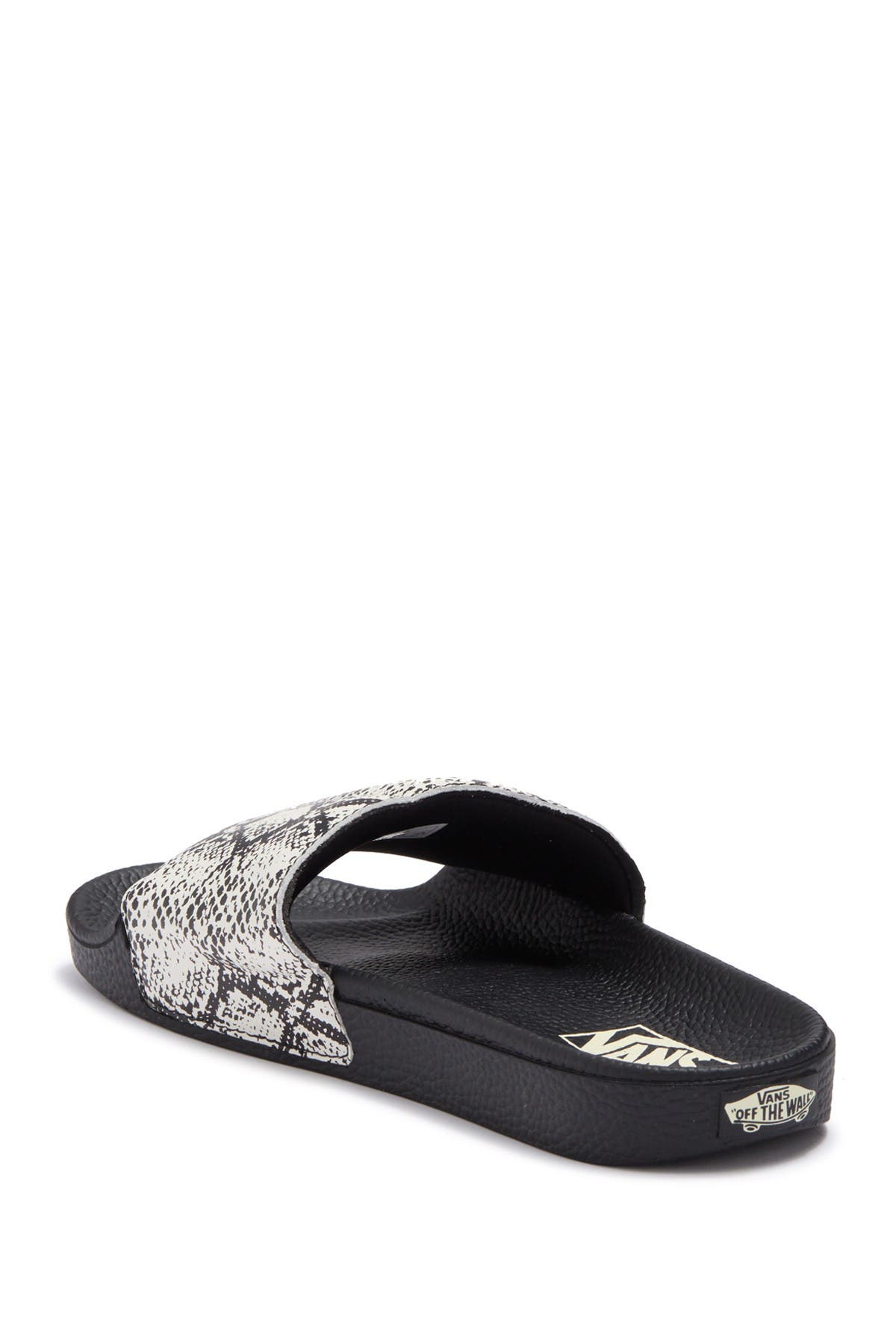 snakeskin vans slides