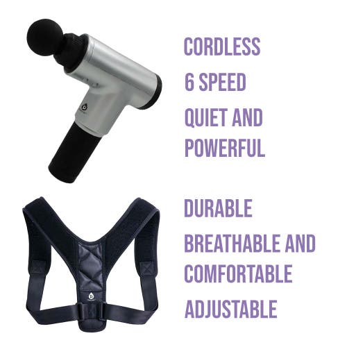 Pursonic Ultimate Pain Relief And Posture Support Bundle In Black