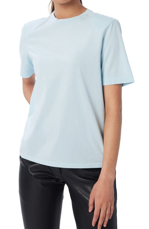 LITA by Ciara Boxy Shoulder Pad Cotton T-Shirt in Blue