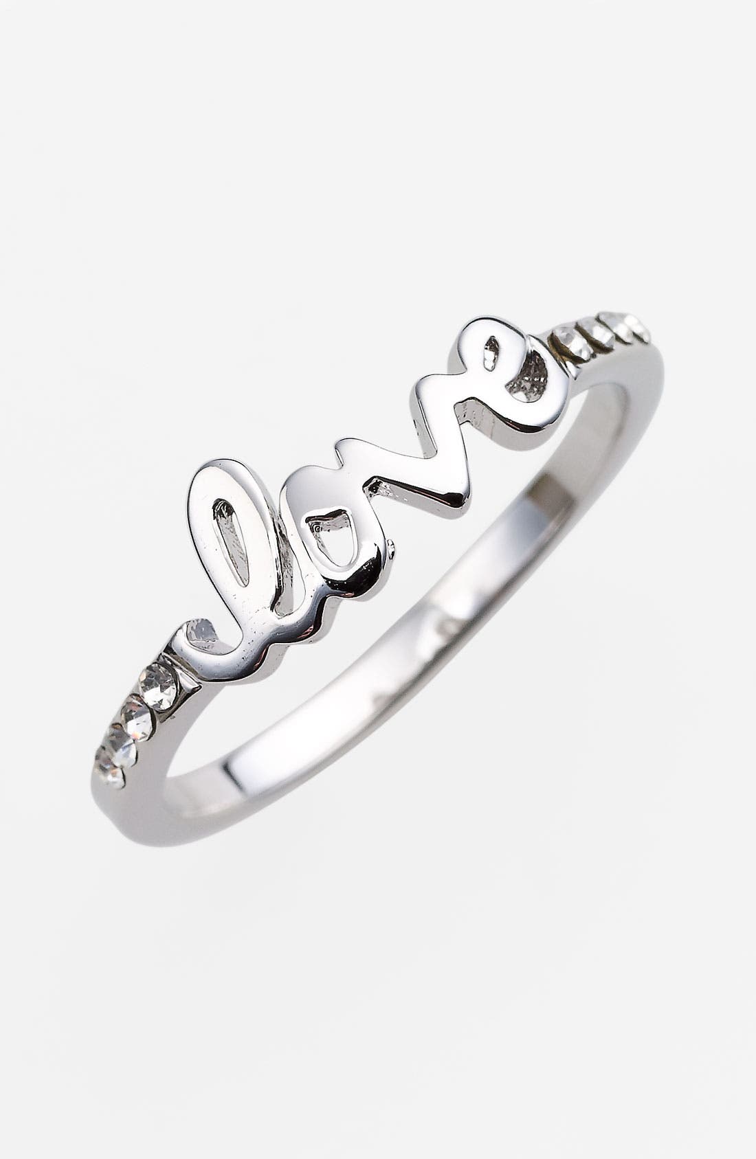 Ariella Collection 'Messages Faith' Script Ring (Nordstrom Exclusive