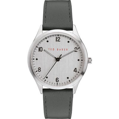Ted Baker London Manhatt Leather Strap Watch, 40Mm