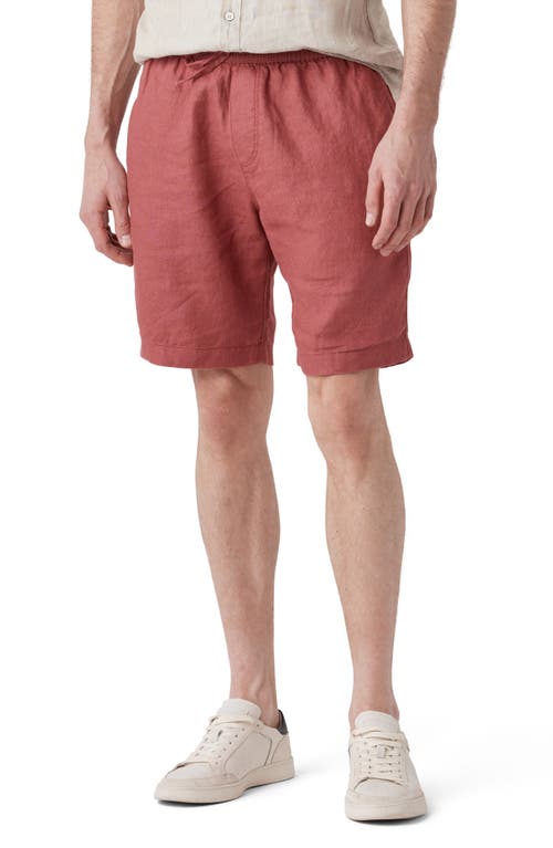 Linen Shorts in Berry