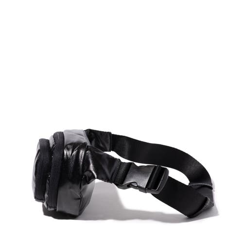 Baggallini On The Go Belt Bag Waist Pack In Black Gloss Ripstop