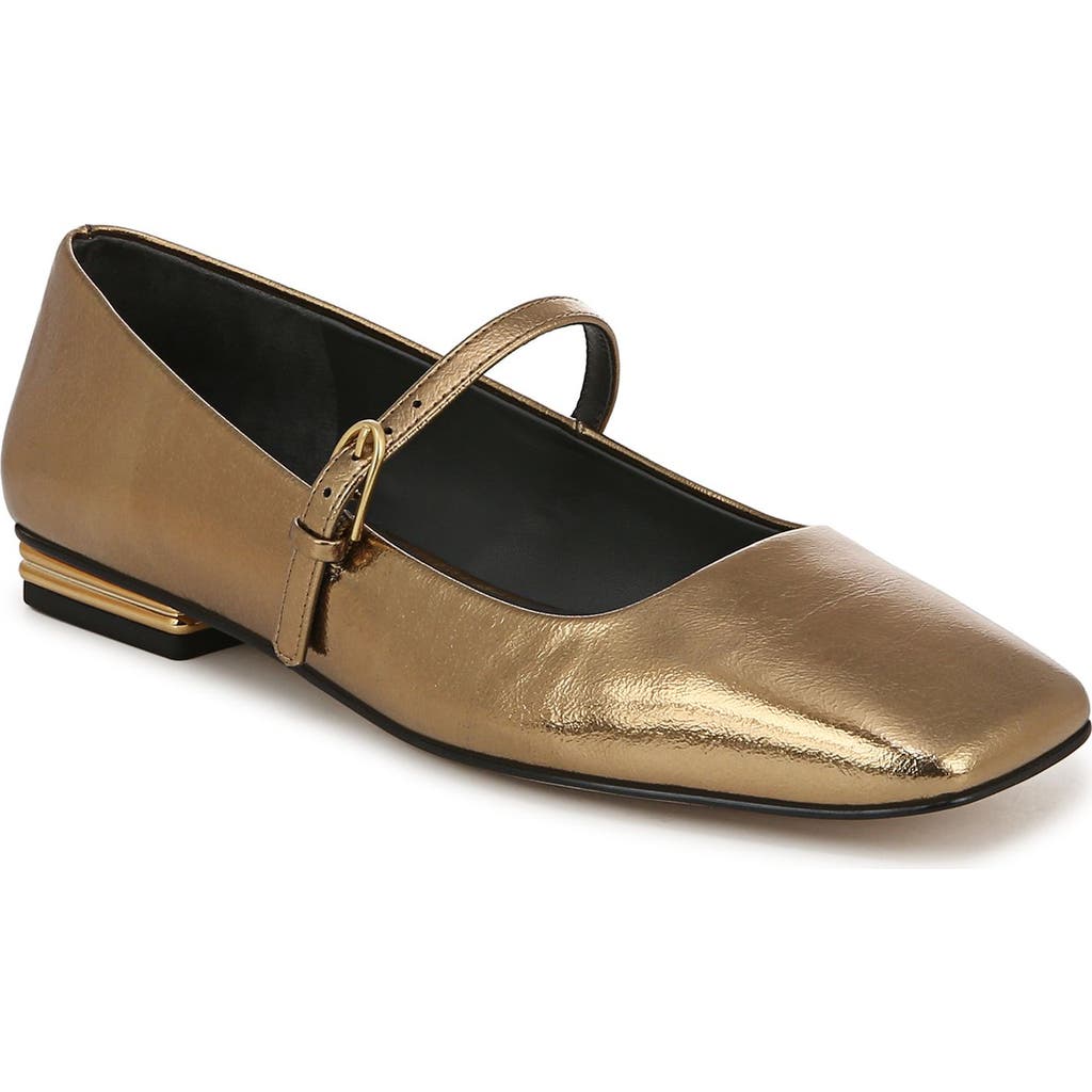 Franco Sarto Women's Tinsley Square Toe Mary Jane Flats In Bronze