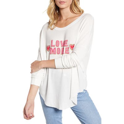 Wildfox Love More Perry Thermal Top, Ivory