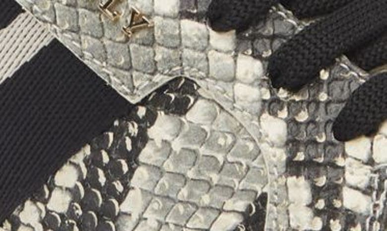 Shop Bally Meson Snakeskin Embossed High Top Sneaker In White