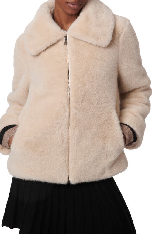 Bernardo Faux Fur Jacket in Oatmeal 