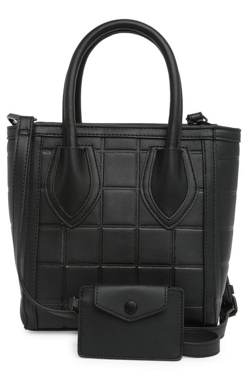 Shop Steve Madden Palm Small Tote Bag In Black/black