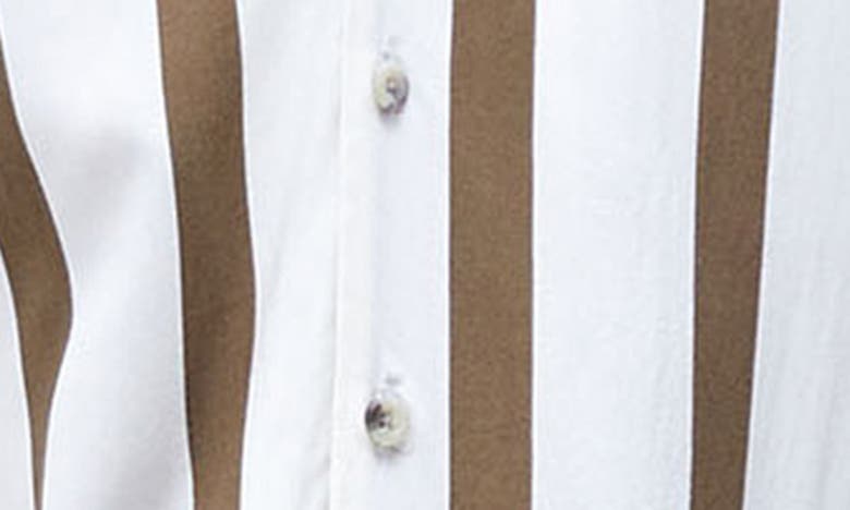 PACSUN STRIPE SHORT SLEEVE BUTTON-UP RESORT SHIRT