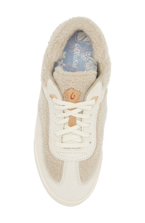 Shop Olukai Kilea Heu Genuine Shearling Sneaker In Tapa/tapa