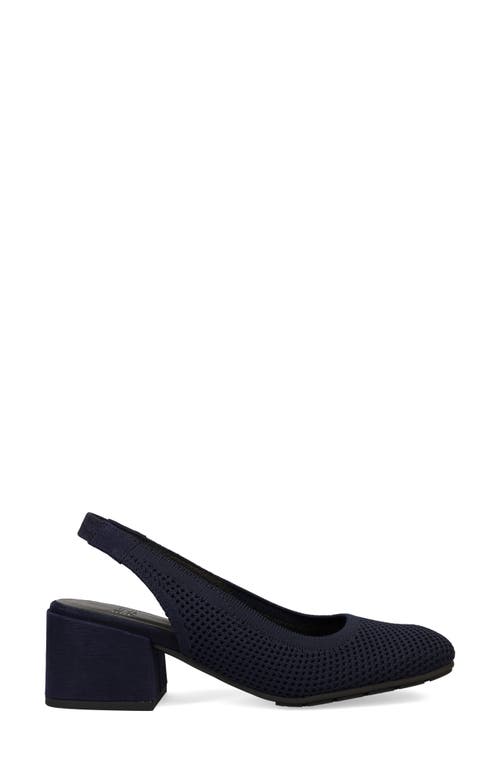 Shop Eileen Fisher Yarn Knit Slingback Pump In Midnight