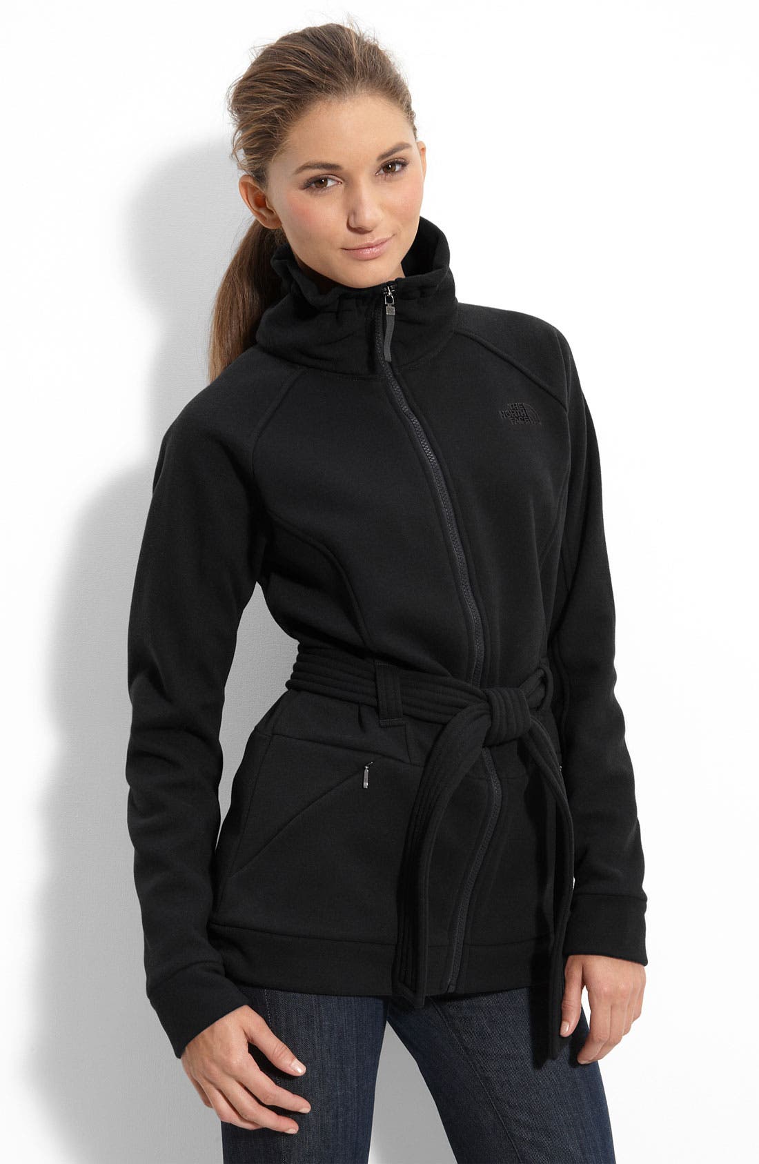 The North Face 'Avery' Belted Fleece Jacket Nordstrom