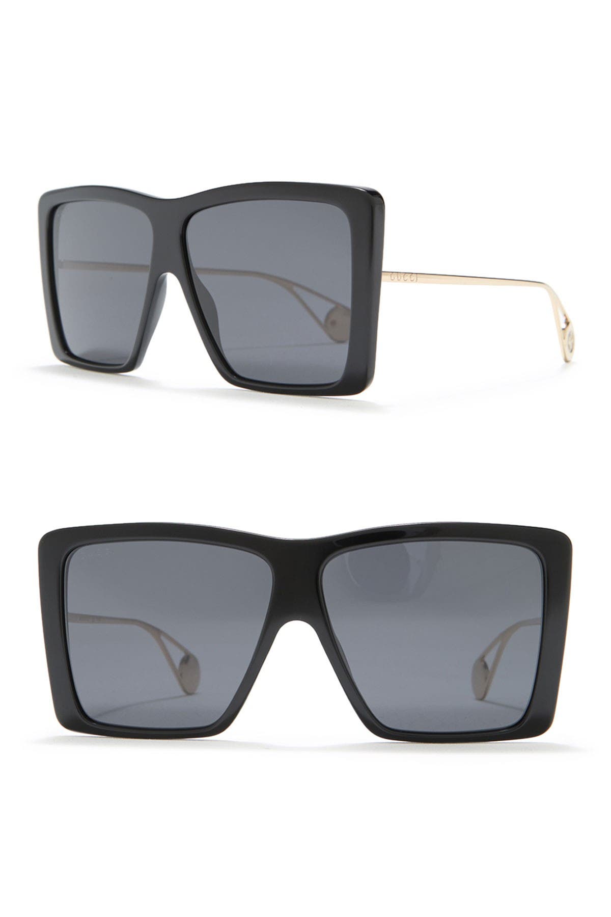 gucci 61mm square sunglasses